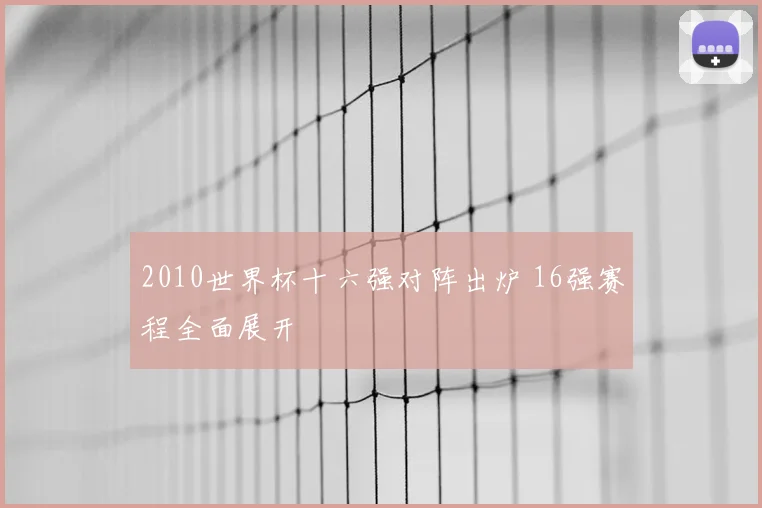 2010世界杯十六强对阵出炉 16强赛程全面展开
